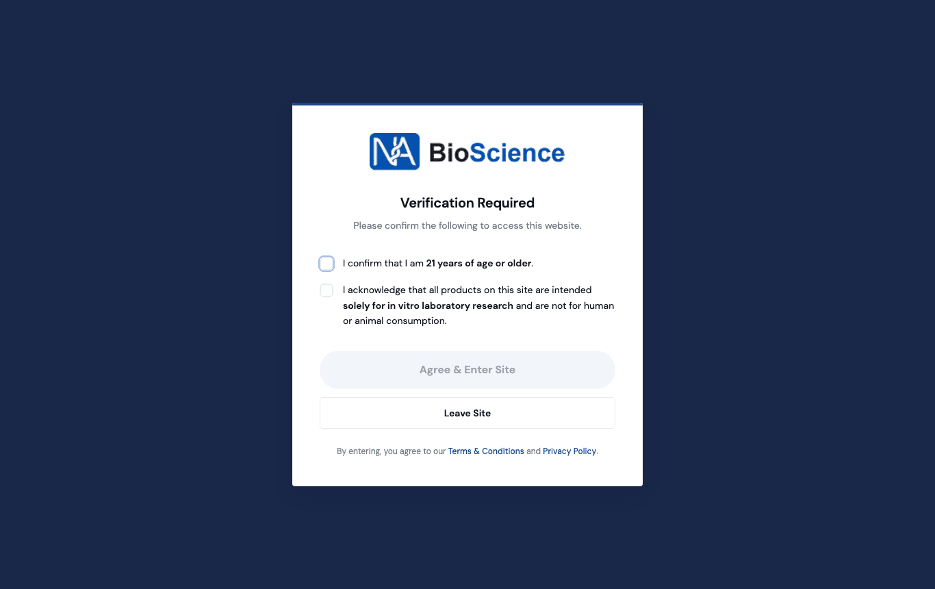 NA Bioscience live storefront — partner store running on this platform